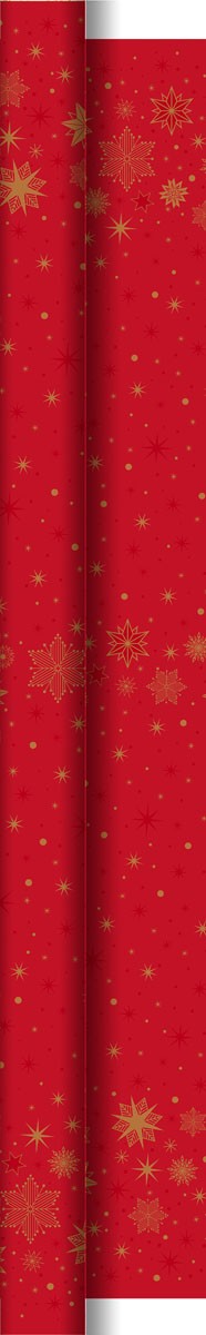 Duni Christmas Stargazing Red Dunicel® Banquet Reel, 1.18m x 25m