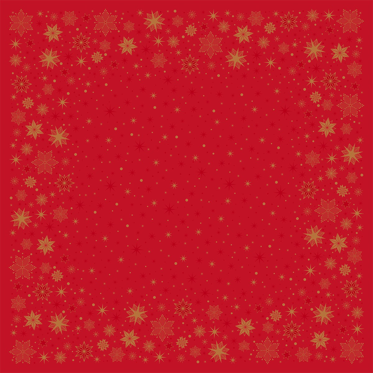 Duni Christmas Stargazing Red Dunisilk® Slipcover 84cm x 84cm