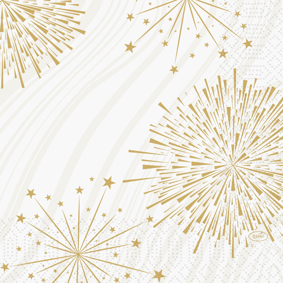 Duni Christmas Sparkly White Tissue Napkin 3ply 33cm