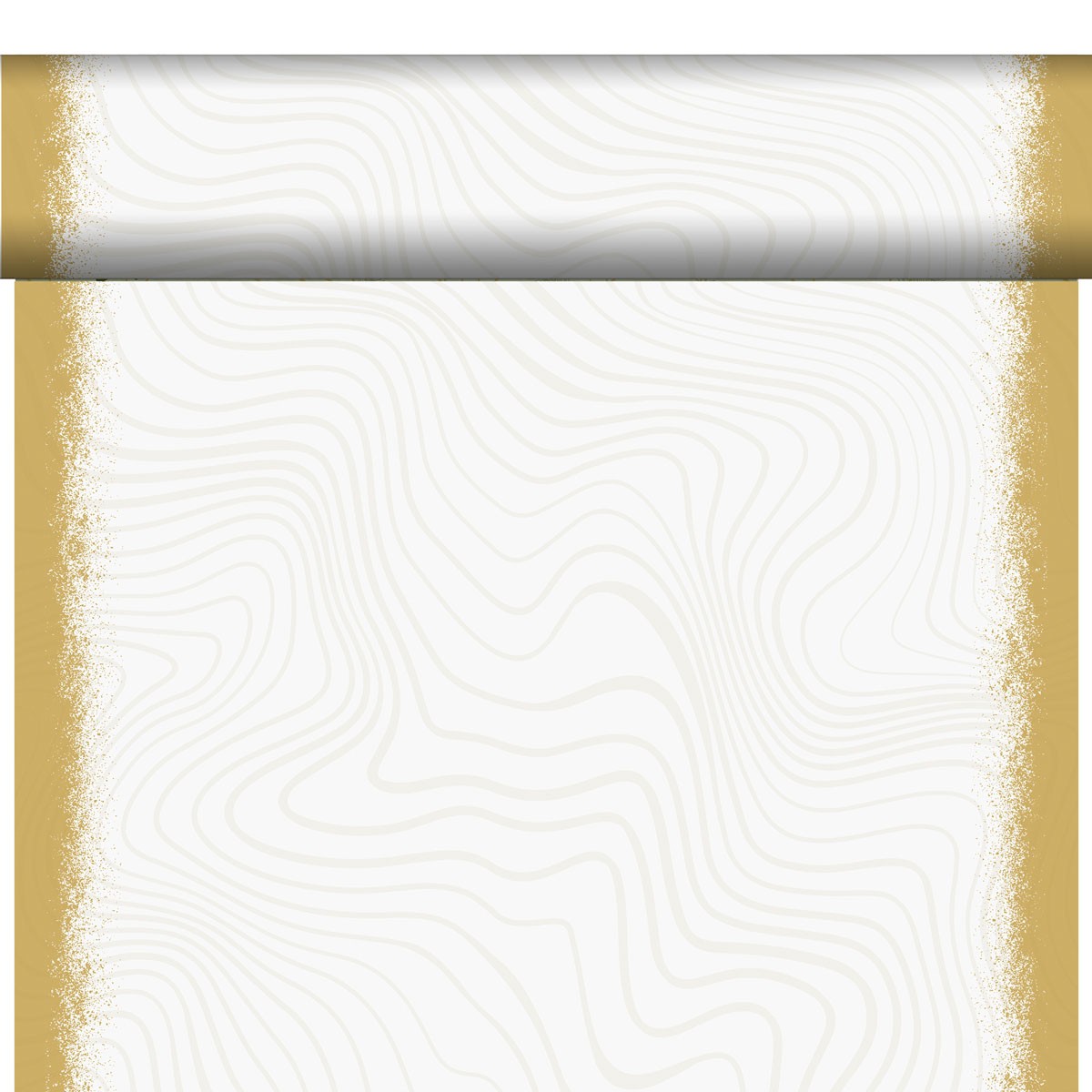 Duni Christmas Sparkly White Bio Dunicel® Tete-a-Tete, 40cm x 24m