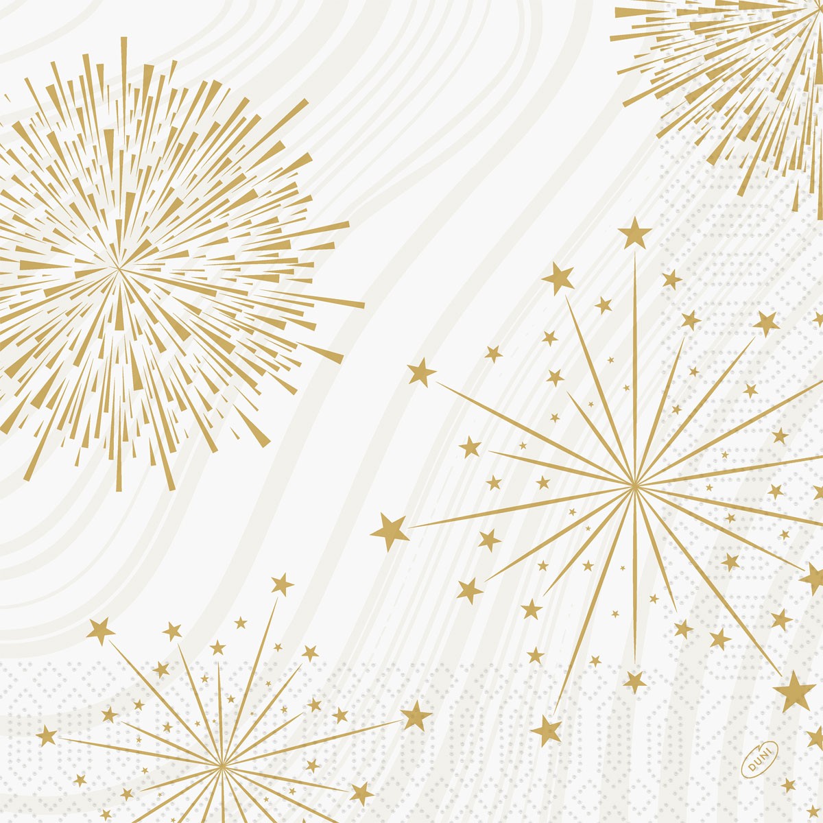 Duni Christmas Sparkly White Tissue Napkin 3ply 40cm