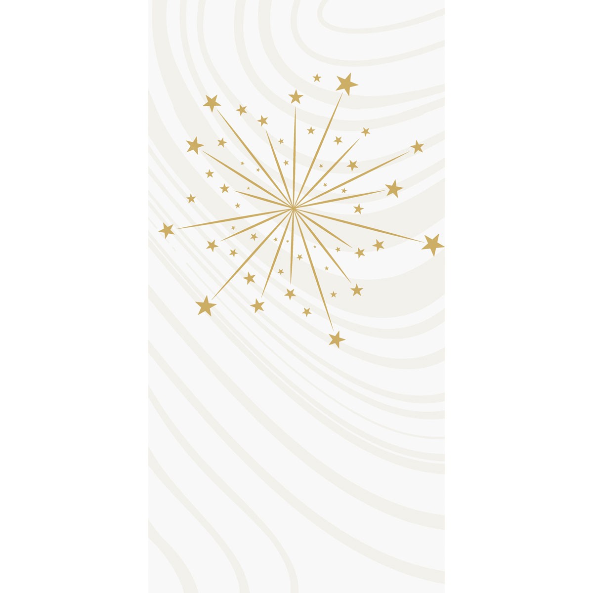 Duni Christmas Sparkly White Bio Dunisoft® Napkin 40cm, 1/8 Book Folded