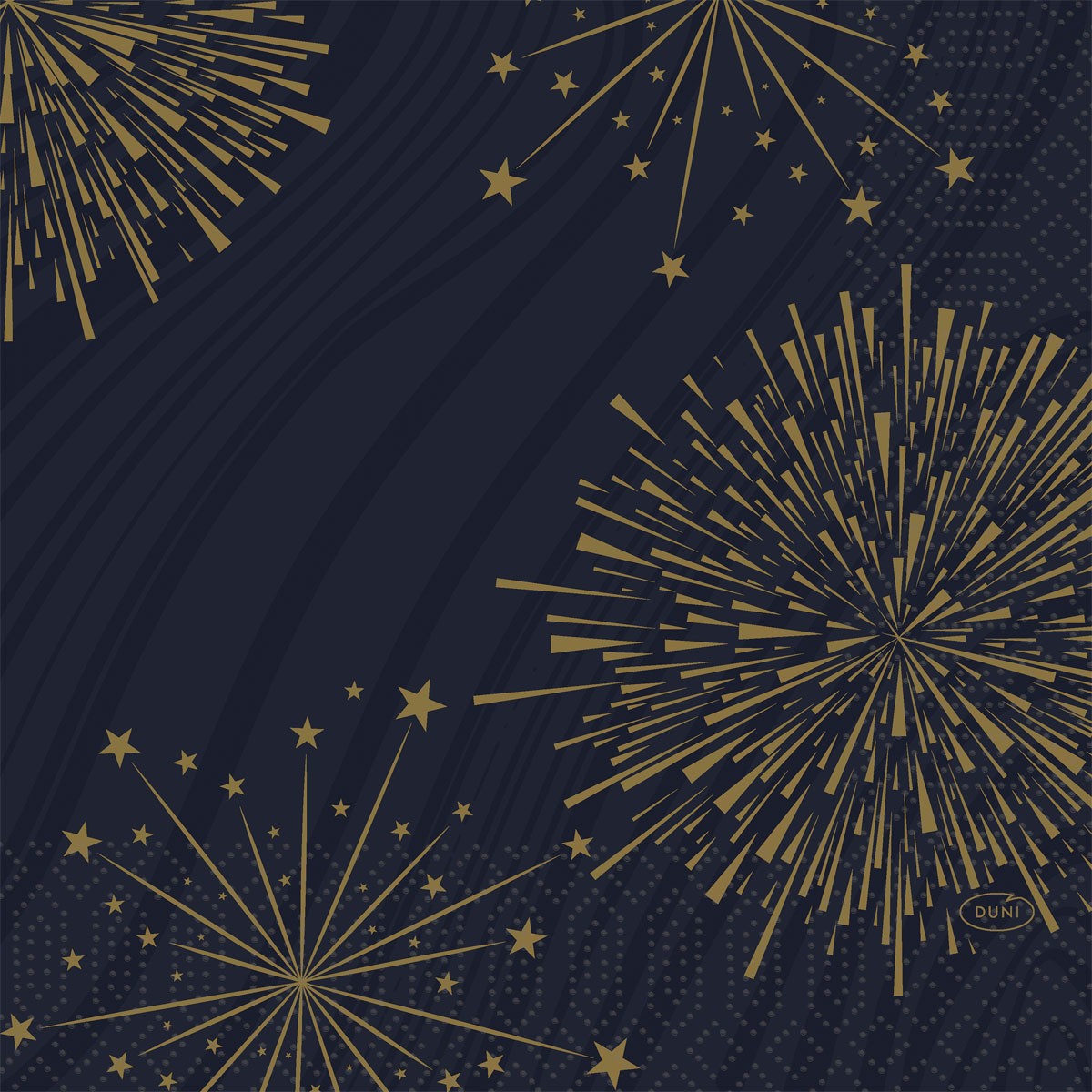 Duni Christmas Sparkly Black Tissue Napkin 3ply 33cm