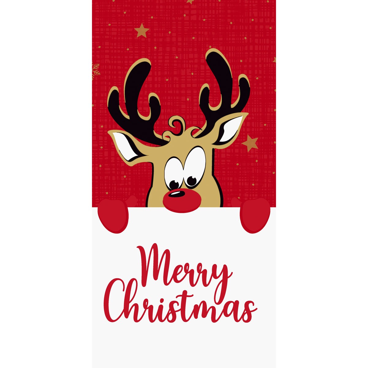 Duni Christmas Rudolf Bio Dunisoft® Napkin 40cm, 1/8 Book Folded