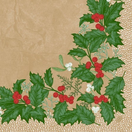Duni Christmas Snow Berries Dunisoft® Napkin 40cm