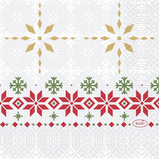 Duni Christmas Tradition Tissue Napkin 3ply 24cm