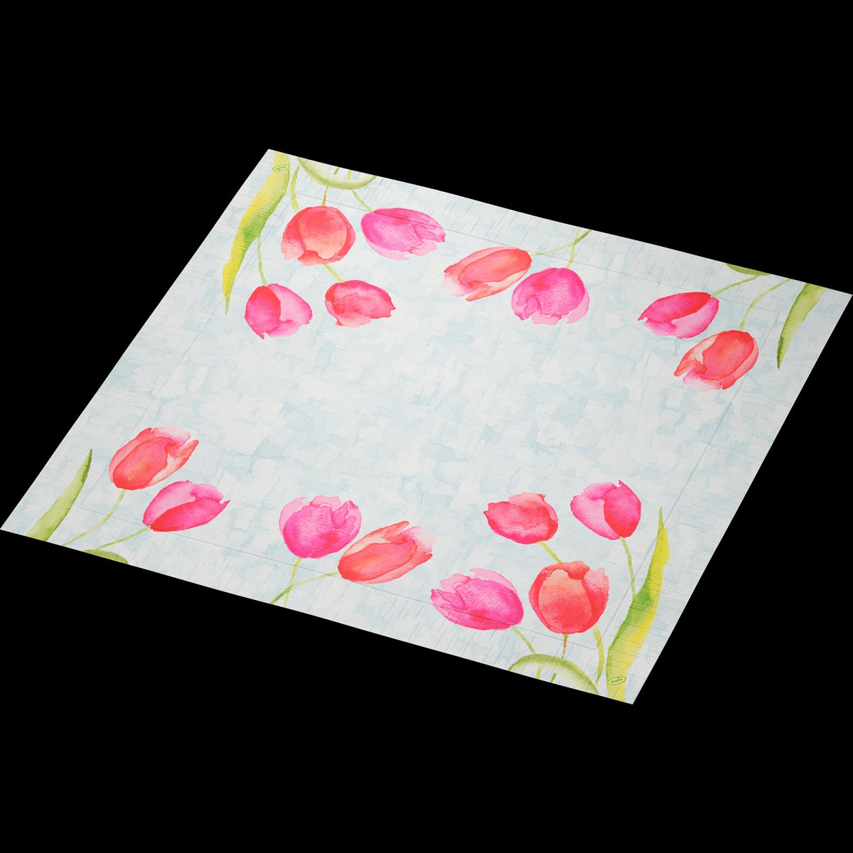 Duni 4 ply Tissue Napkin, 40cm, Painted Tulips