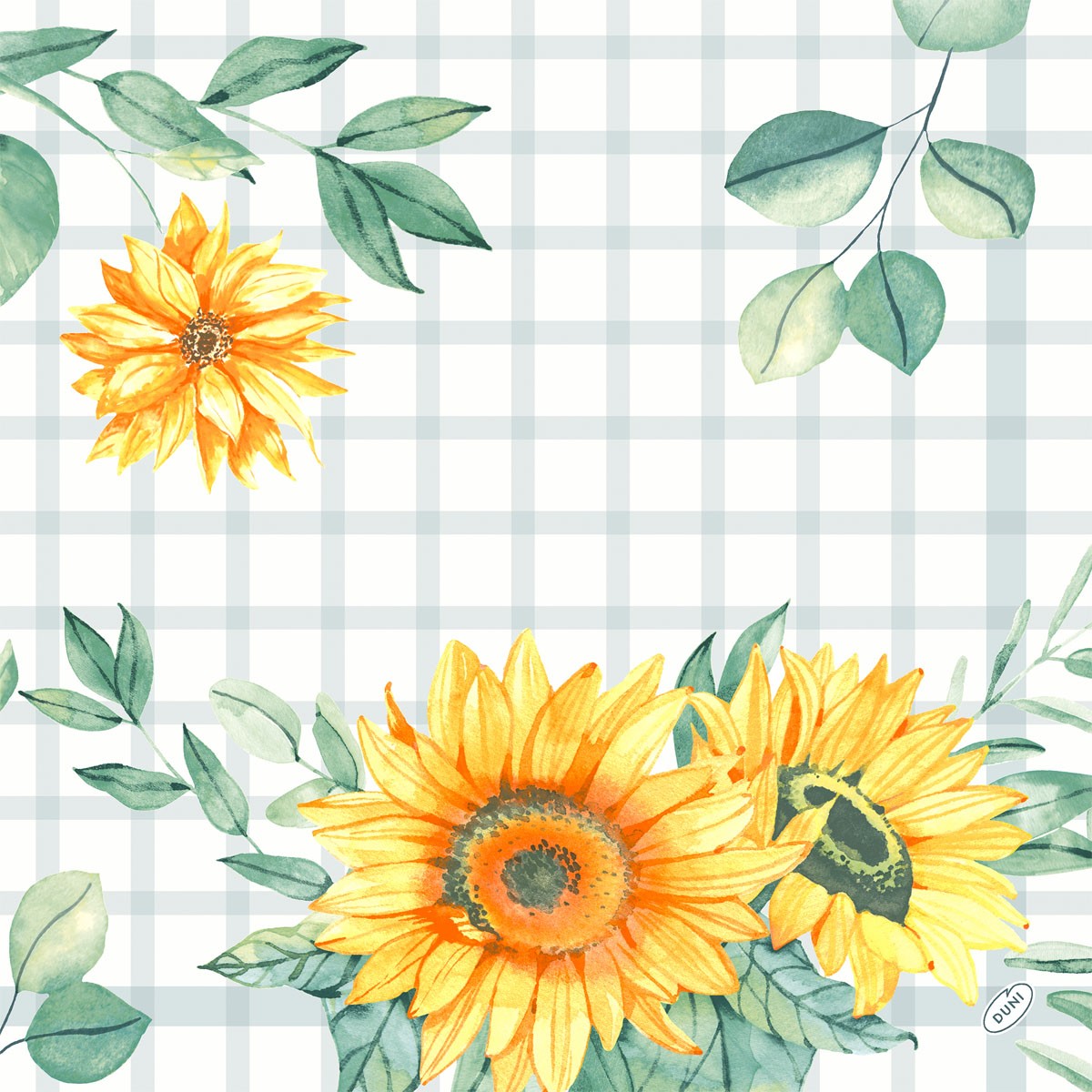 Duni 4 ply Tissue Napkin, 40cm, Sunflower Day