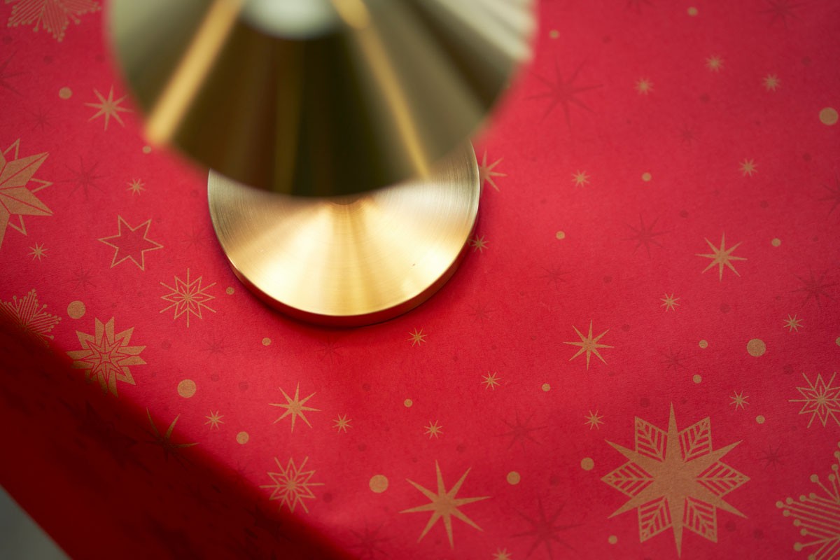 Duni Stargazing Red Dunicel® Tablecover