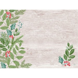 Duni Christmas Winter Greenery Paper Placemat 30cm x 40cm