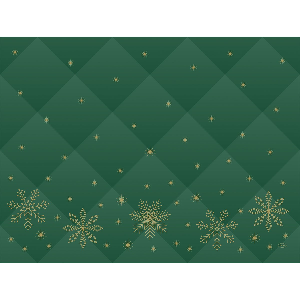 Duni Christmas Rhombus Green Paper Placemat 30cm x 40cm