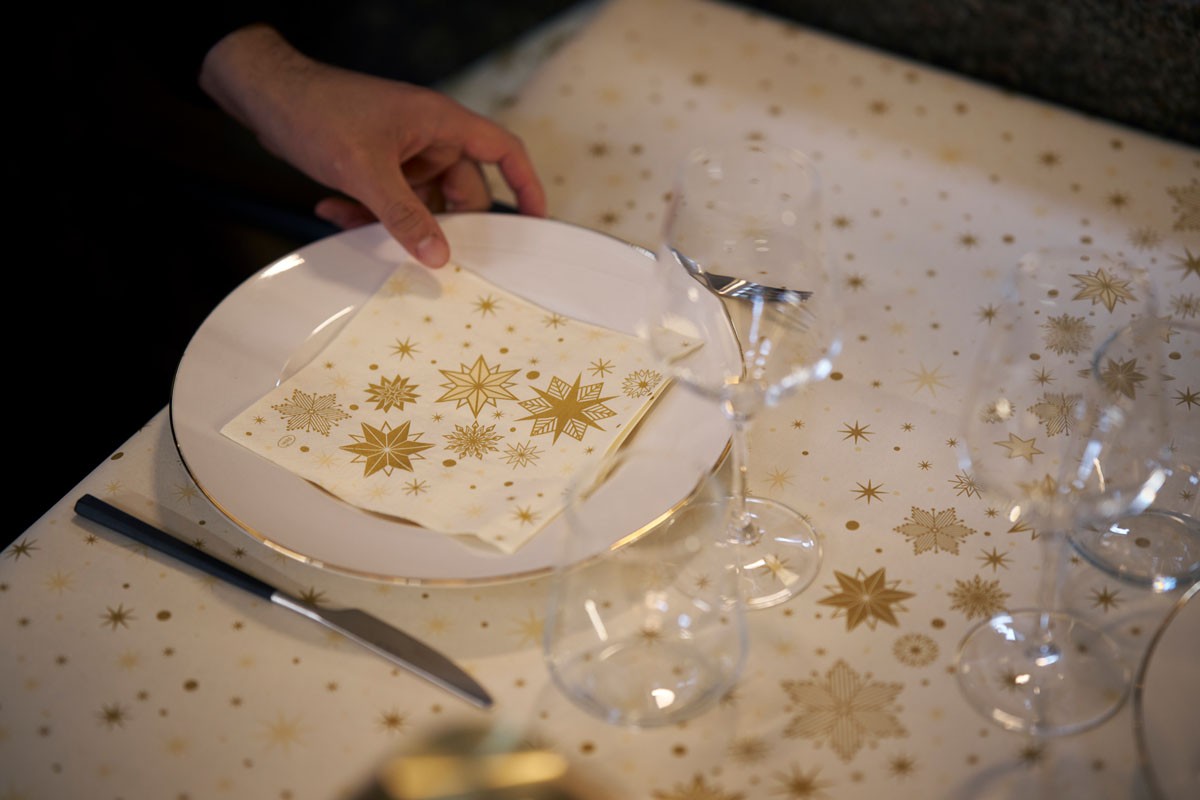 Duni Stargazing Cream Dunicel® Tablecover
