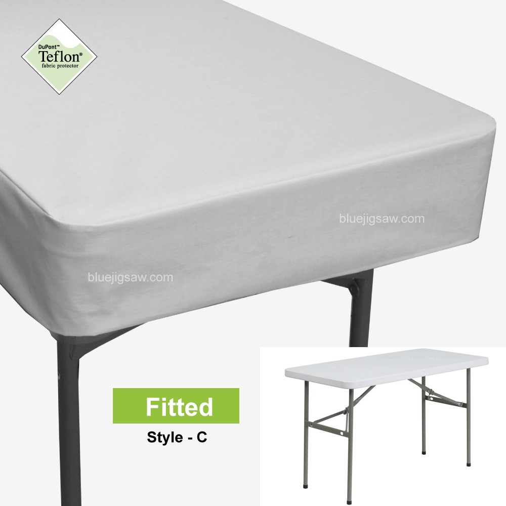 Plastic Table Fitted Tablecloth