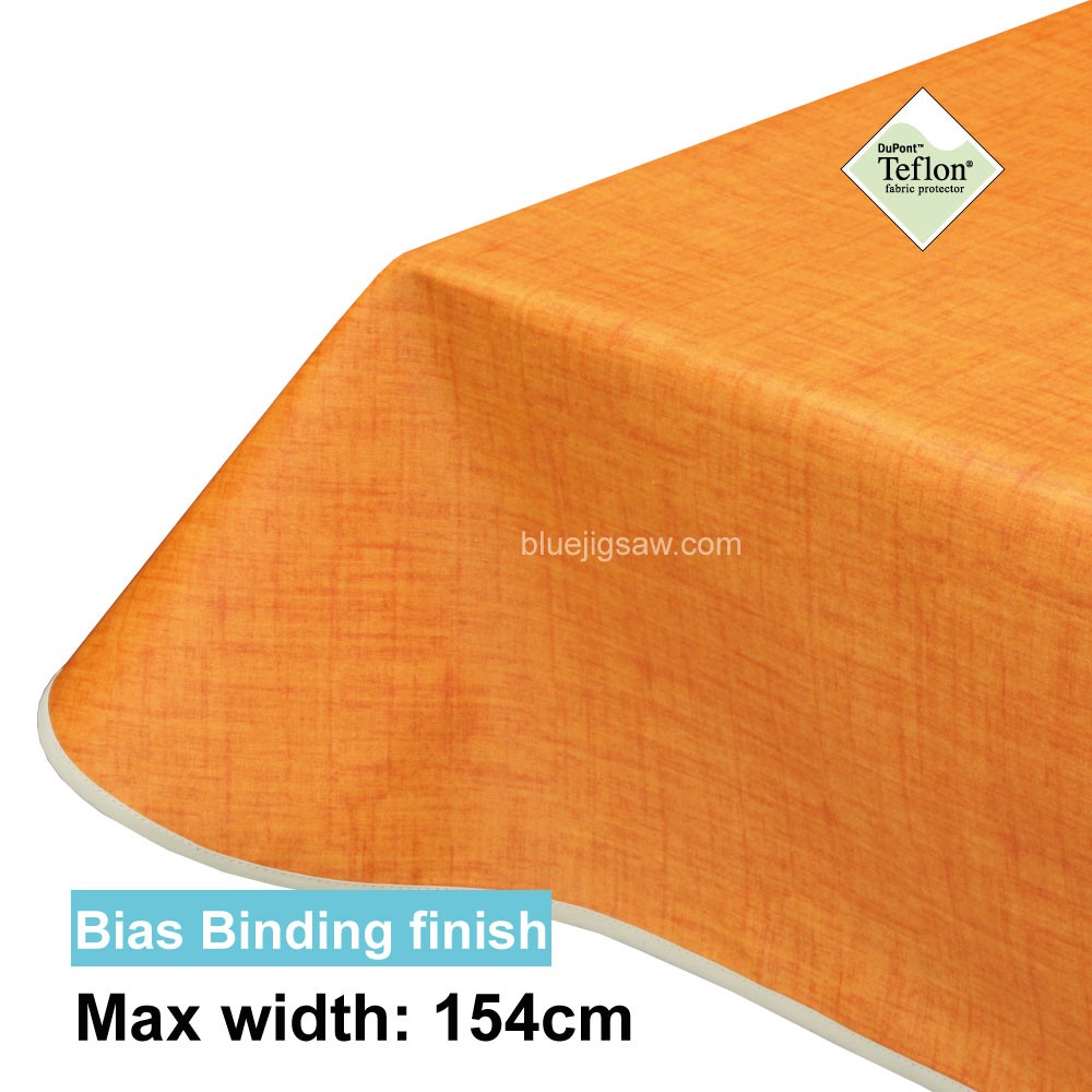 Acrylic Coated Tablecloth with Bias Binding