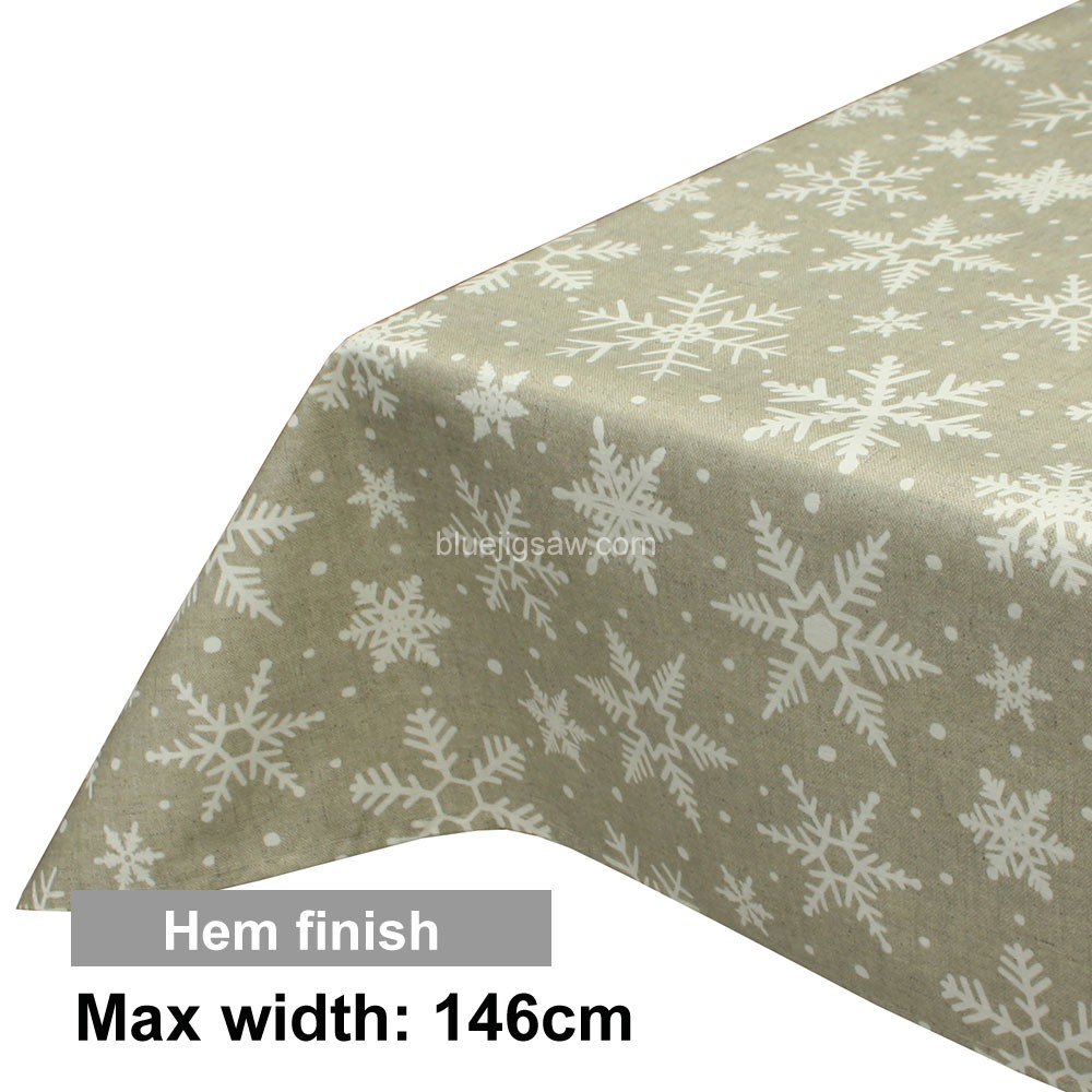 Acrylic Coated Tablecloth with Hem finish