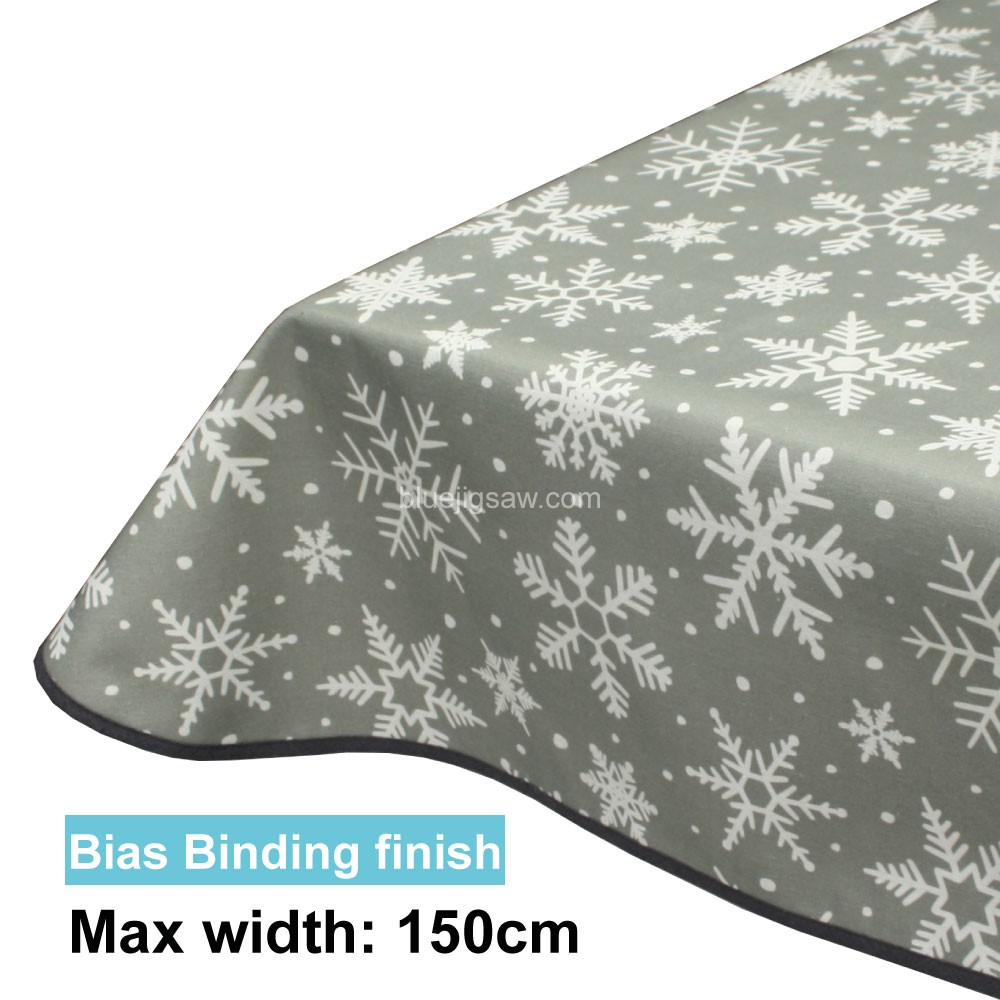Acrylic Coated Tablecloth with Bias Binding