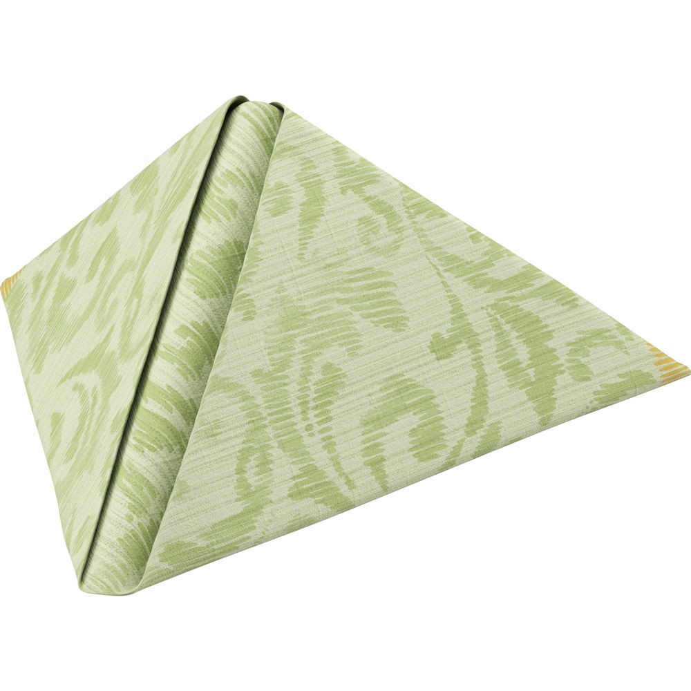 Dunilin&reg; Napkin 40 x 40cm Carton, Rich Damast Pistachio Green