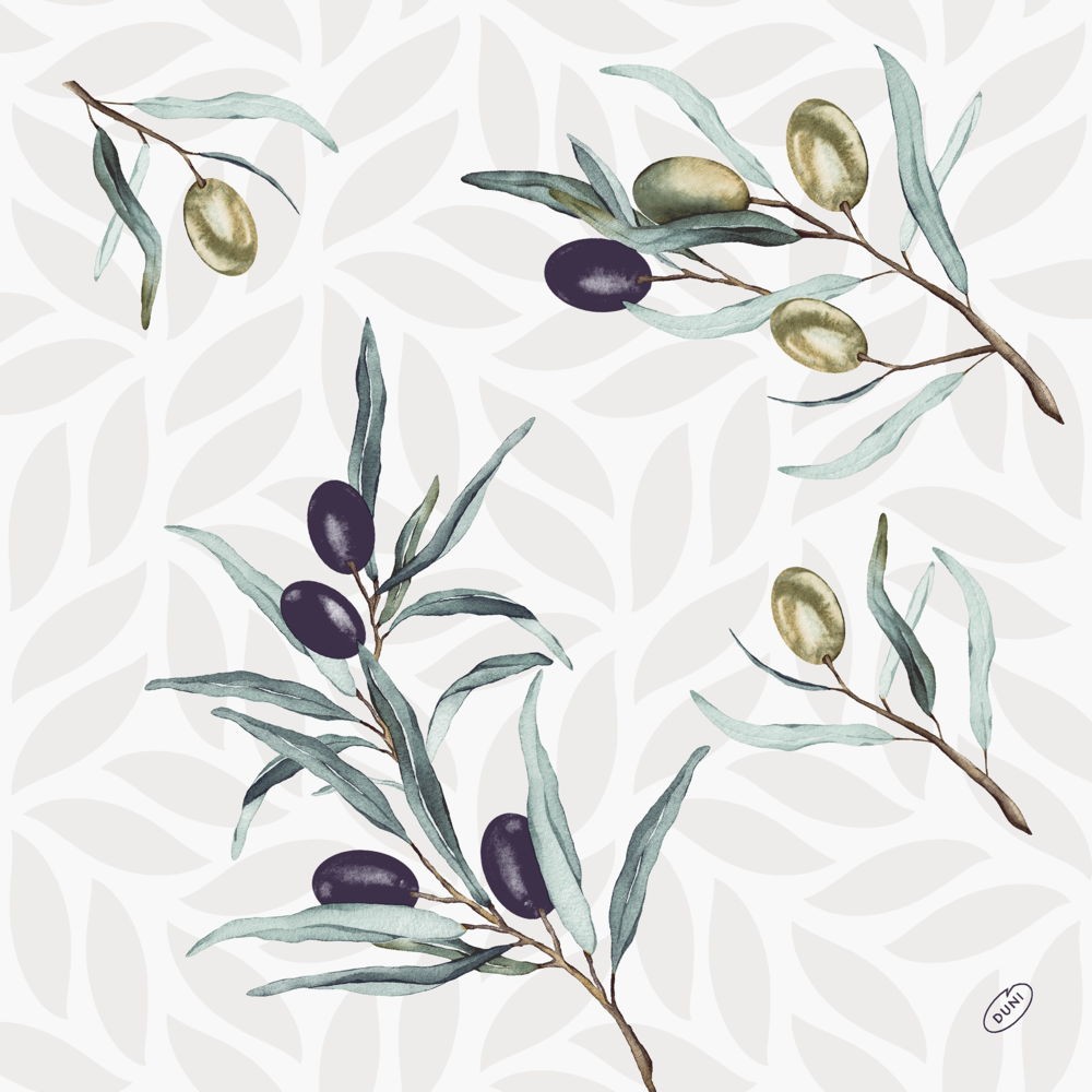 Duni Classic&reg; Napkins, 40cm, Olive Garden