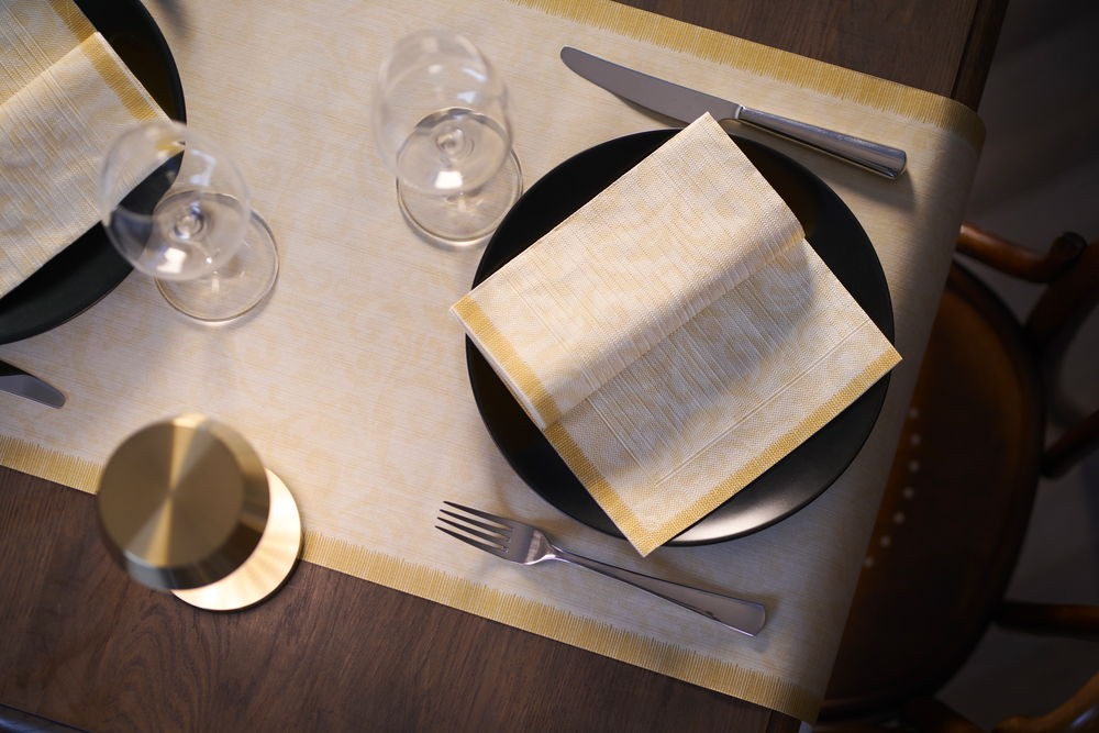 Rich Damast Cream Duni Napkin 40cm x 40cm