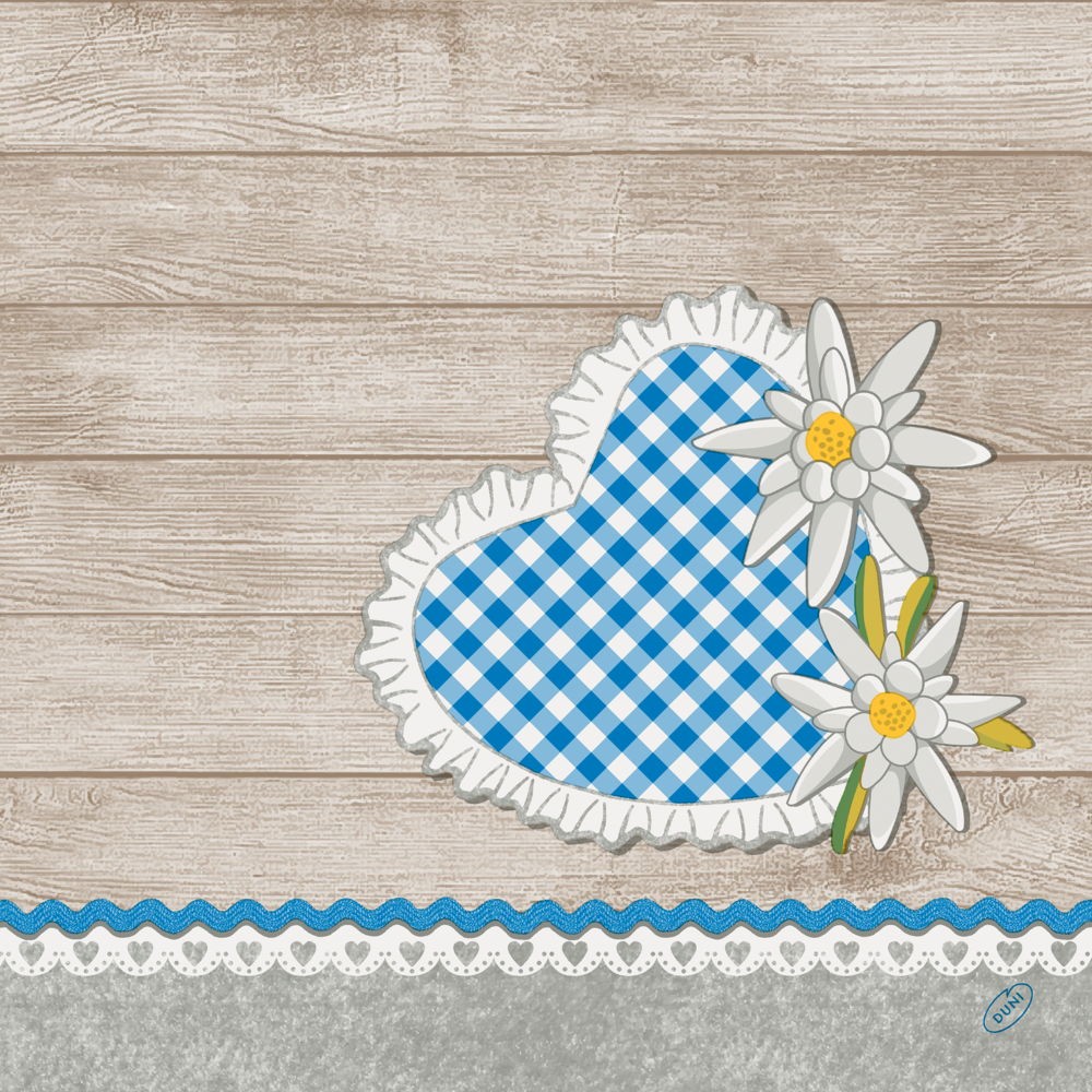 Bio Dunisoft&reg; Napkin 40 x 40cm Carton, Alpen Flair