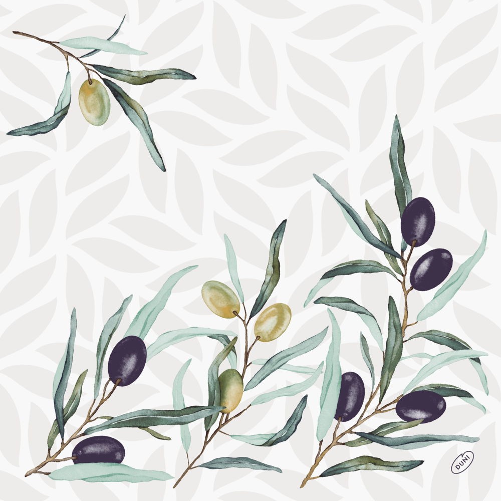 Bio Dunisoft&reg; Napkin 40 x 40cm Carton, Olive Garden