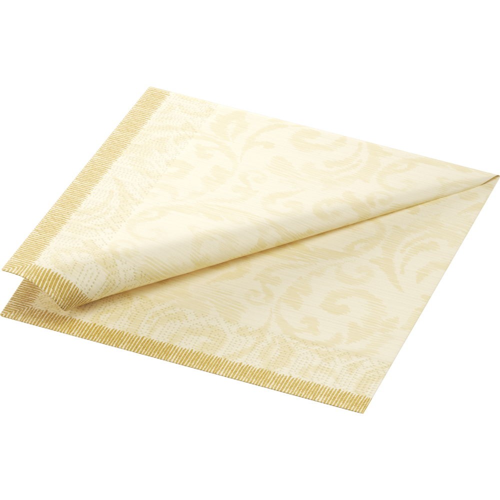 Duni Rich Damast Cream Tissue Napkin, 3ply 40cm x 40cm