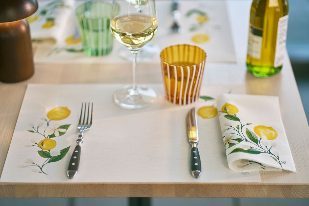 Duni Lemon Fiesta Paper Placemat