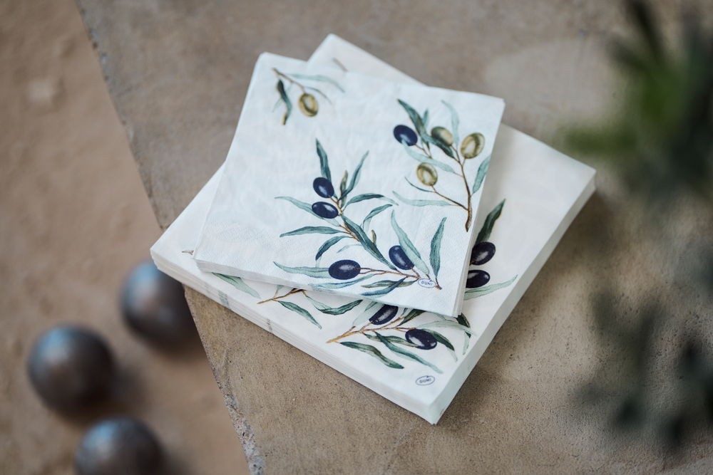 3ply 33cm Tissue Napkin Olive Garden