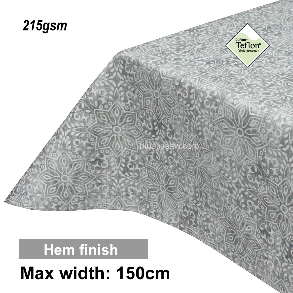 Acrylic Coated Tablecloth with Hem finish