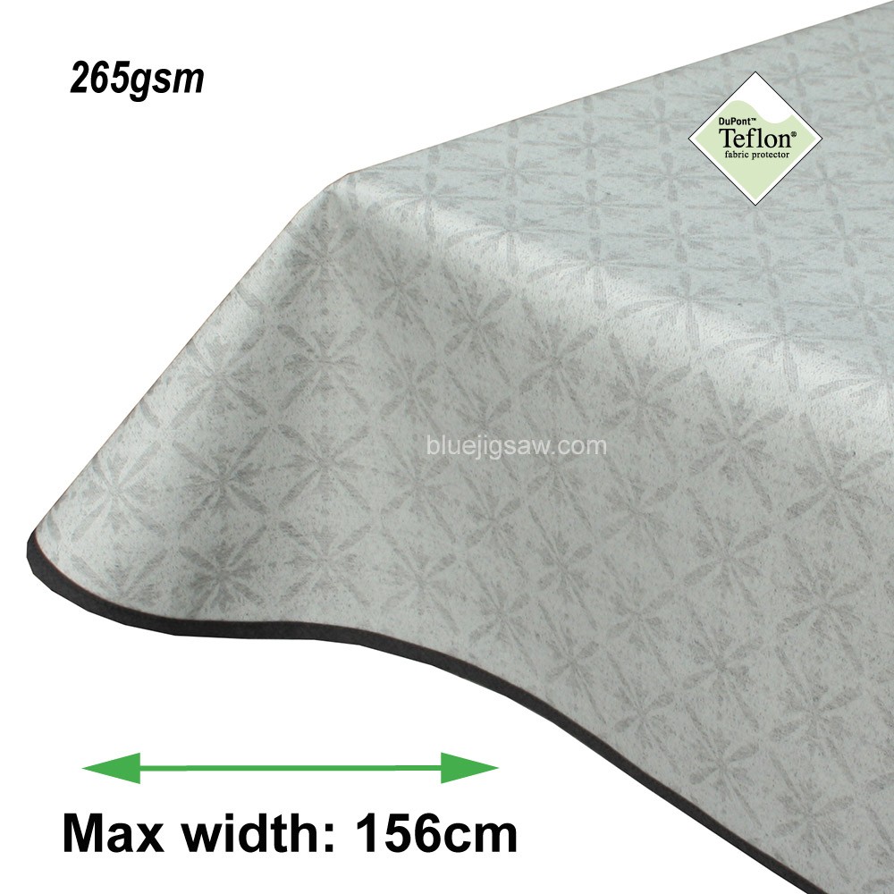 Berkeley Silver Acrylic Coated Tablecloth