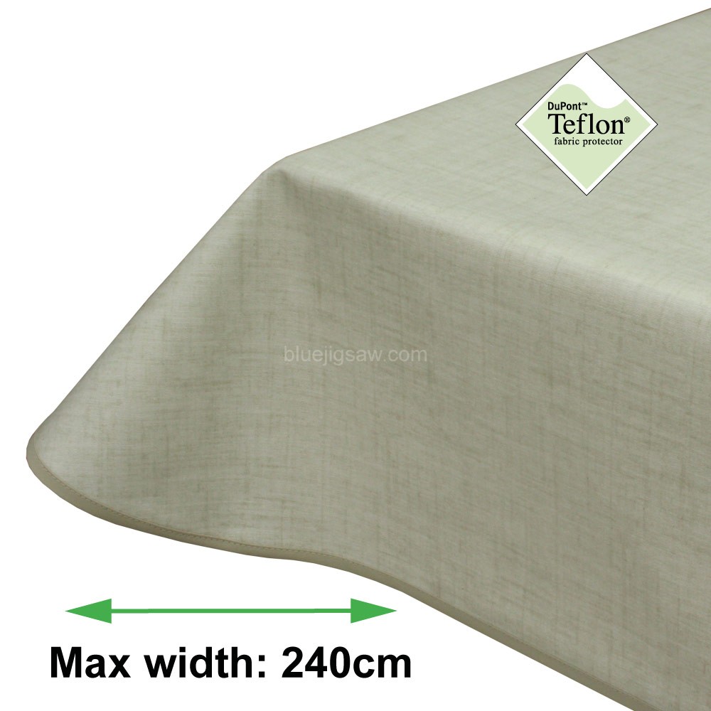 Symphony Natural banquet Tablecloth With Bias Binding