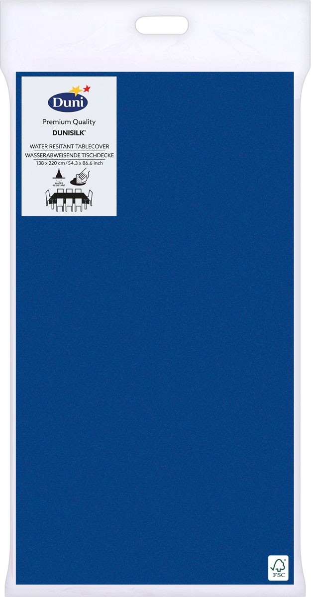 Dark Blue Dunisilk&reg; Tablecover 138cm x 220cm