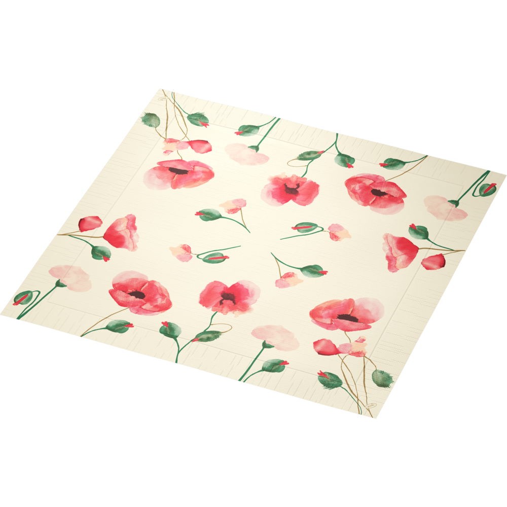 Poppy Charm 4ply Tissue Napkin