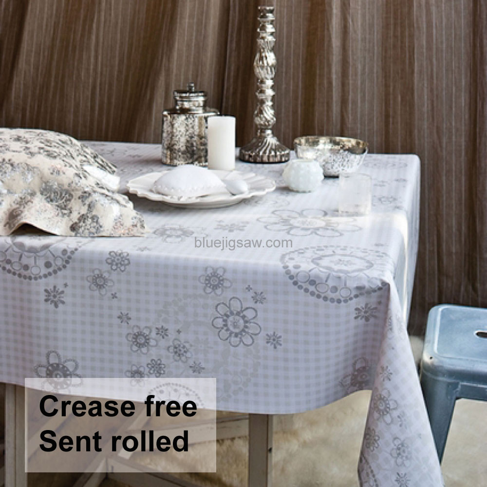 Check With Pattern PVC Tablecloth