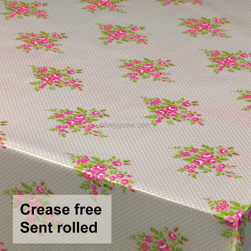 Spots & Flowers PVC Tablecloth