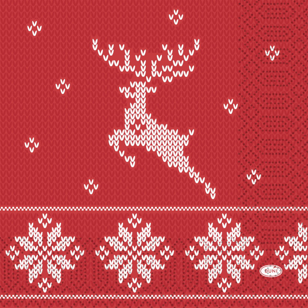 Duni Christmas Knitted Traditions Napkin