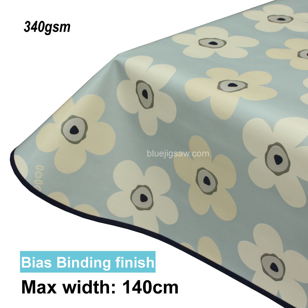 Lola PVC Tablecloth with edge finish