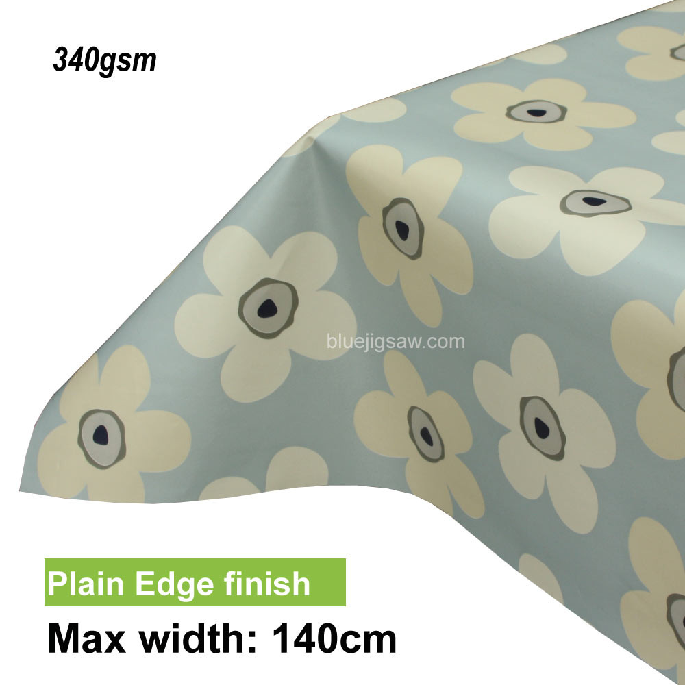 Lola PVC Tablecloth with plain edge