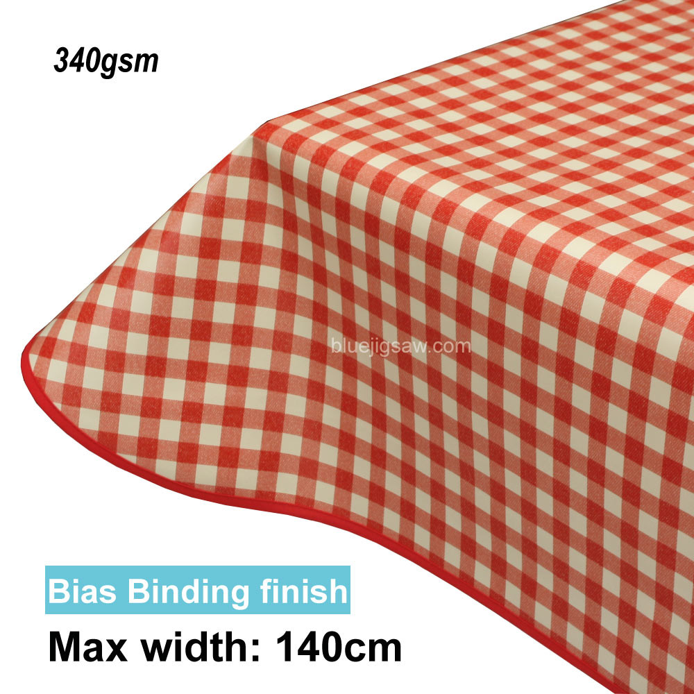 Lola PVC Tablecloth with edge finish