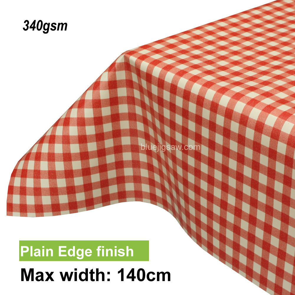 Lola PVC Tablecloth with plain edge