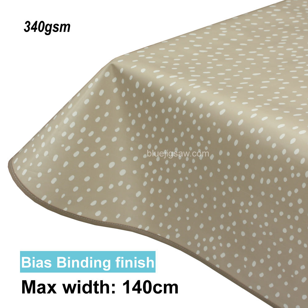 Lola PVC Tablecloth with edge finish