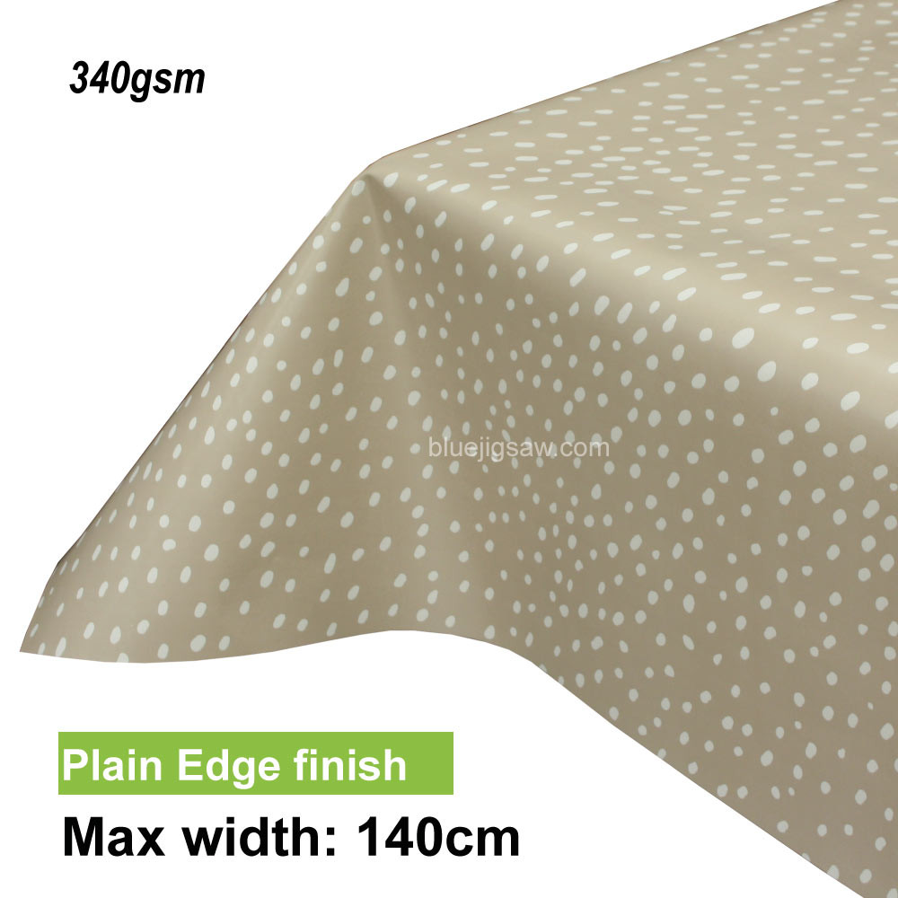 Lola PVC Tablecloth with plain edge