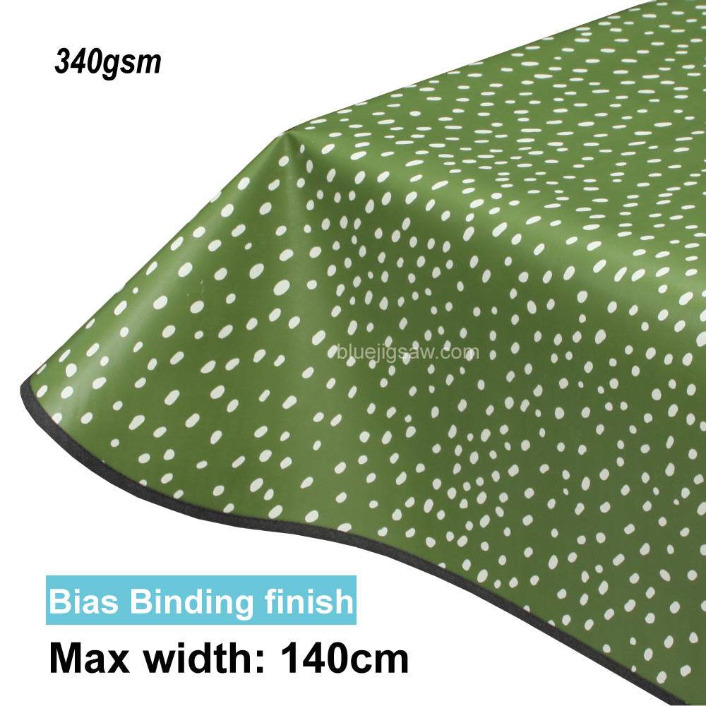 Lola PVC Tablecloth with edge finish