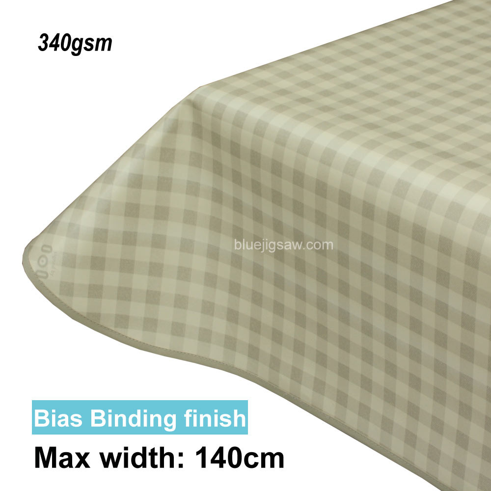 Lola PVC Tablecloth with edge finish
