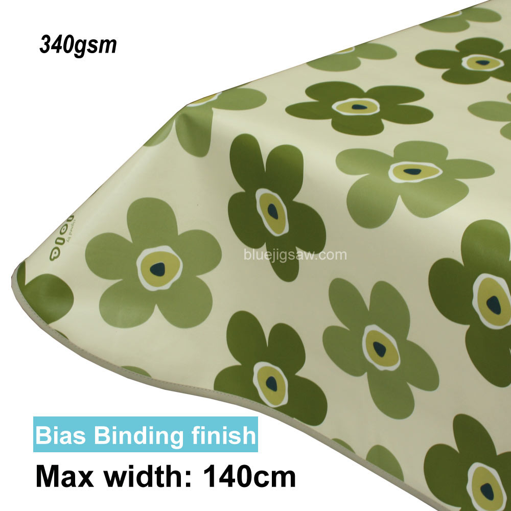 Lola PVC Tablecloth with edge finish