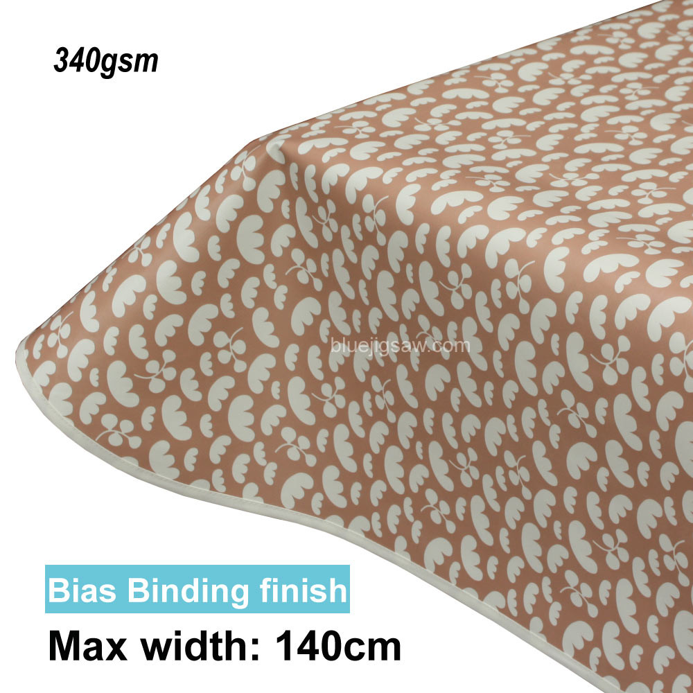 Lola PVC Tablecloth with edge finish