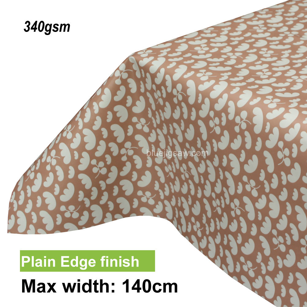 Lola PVC Tablecloth with plain edge