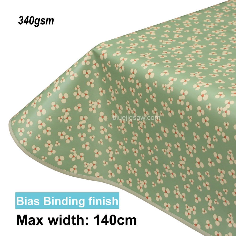Lola PVC Tablecloth with edge finish