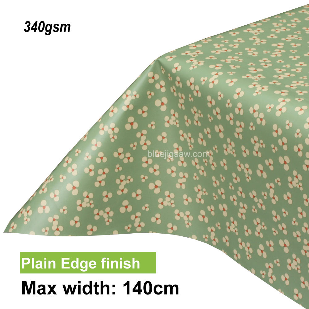 Lola PVC Tablecloth with plain edge