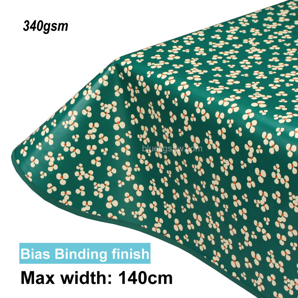 Lola PVC Tablecloth with edge finish